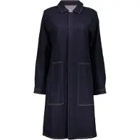 Geisha Long Dress Jacket Dark Blue Denim Stonewash Maat: S | Spijkerjassen Outlet | Dames | Blauw