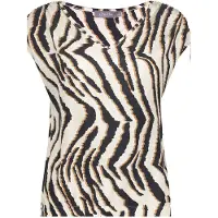 Geisha Top Sand/black Maat: M | Blouses Outlet | Dames | Bruin
