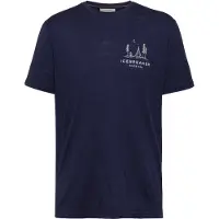 Icebreaker - Merino 150 Tech Lite S/S Tee Peaceful Pass - Merinoshirt L, blauw
