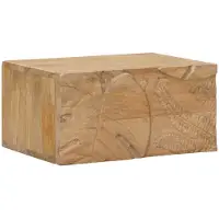 vidaXL Handgemaakt nachtkastje Teakbruin 40 x 30 x 20 cm