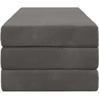 vidaXL Vouwbare Sofa Bed 140 x 67 x 45 cm Donkergrijs