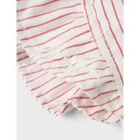 Name it BABY zonnehoed NBFFILINE wit/rood Meisjes Katoen Streep - maat 40/44