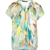 Betty Barclay Blouse blauw / turquoise / geel / grijs / mintgroen / wit