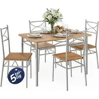 Casaria Eettafelset Paul 5-delig Beukenhout