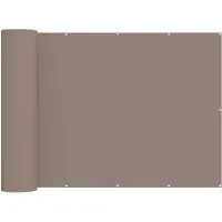 vidaXL Balkon Privacy Scherm 150 x 700 cm Stof met PU-coating Taupe