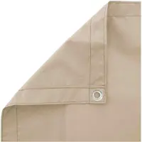 vidaXL Balkon Privacy Scherm 200 x 400 cm Stof met PU-coating Beige