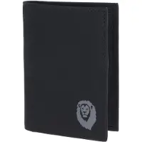 OXMOX portemonnee New Cryptan RFID Protect Kombibörse Freedom Lion Print Grey Black zwart