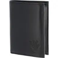OXMOX Leren portemonnee Leather RFID Protect Kombibörse Frog 2.0 Embossed Black zwart