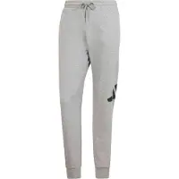 Adidas Sportbroek 'ESSENTIALS BIG LOGO FRENCH TERRY' antraciet / lichtgrijs