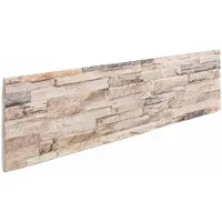 Syfax Wandpanelen 10 pcs Wit en Rood 100 x 25 cm EPS-schuim