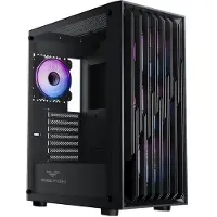 Preyon Nest Quarry ARGB - Gaming Behuizing Silent - USB-C - 4 PWM Fans - Gehard Glas - E-ATX Case - Zwart