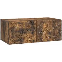 vidaXL Wandmontage TV-kast 78,5 x 41 x 30 cm Gerookt eiken