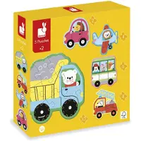 Janod Convertible Vehicles Puzzel 30 Stukken