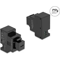 DeLOCK Keystone Module USB Type-C Charging Port PD 20 W black