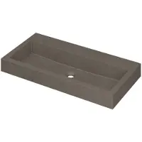 Ink Momento Wastafel Quartz Zonder Kraangat - 900x450x90 mm - Quartz Beton