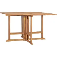 Syfax Tuintafel inklapbaar 110x110x75 cm massief teakhout
