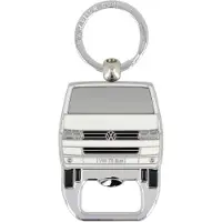 Brisa VW Collection - Volkswagen sleutelhanger accessoire sleutelhanger met bierflesopener in T5 Bulli Bus design (blauw)
