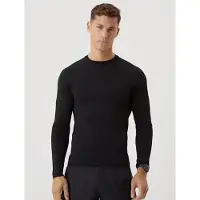 Björn Borg Merino Blend Long Sleeve 1-pack Zwart | Maat: XL