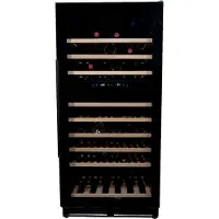 Vinata Wijnklimaatkast Premium Met Zwarte Deur - 110 Flessen