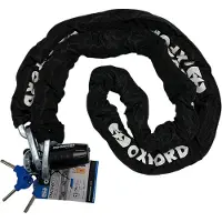 Oxford Anti-diefstal ketting met Patriot hangslot - 12mm x 1.2m