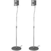 Hama luidsprekerstandaard Slim 2-delige set zilver