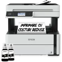 Epson EcoTank M3180, Inkjet, Zwart-wit printen, 1200 x 2400 DPI, Zwart-wit kopiëren, A4, Zwart, Grijs
