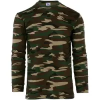Fostex Garments - T-shirt long sleeve woodland (kleur: Woodland / maat: XXL)