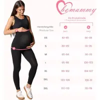 Be Mammy BE-BE20-230-LE Dames Zwangerschapsleggings - Lang - Katoen - Elasthan - Yogabroek - Grafiet - M