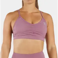 ZEUZ Dames Sport BH – Ruched Design – Fitness & Yoga - Lavendel - M