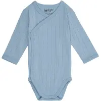 Lodger romper blauw Jongens/Meisjes Katoen V-hals Effen - maat 68