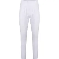 Beeren Heren pantalon wit met gulp M3400 - Lange heren onderbroek katoen - Met sluiting - S