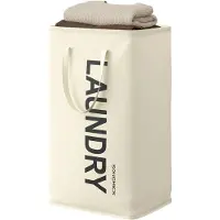 Songmics - Wasmand - Opvouwbare Wasmand - Met Handgrepen - Waterafstotend