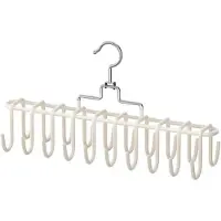 Snq Multifunctionele Kapstok Met 20 Haken - Metaal-Kunststof Combinatie - Ruimtebesparend Voor Kledingopslag En Drogen - Abrikoos - Afmeting 36.5x19 cm