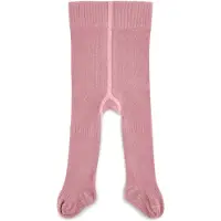 Kipkep Blijf-Maillot Stay-on-Tights roze Jongens/Meisjes Katoen Effen - maat 0-2 mnd
