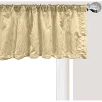 Abakuhaus Beige Raamvalletje, Gordijnvalletje voor Keuken en Slaapkamer met Tunnelzoom, 137 cm x 30 cm, Crème