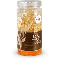 Elix - Jelly Pearls Geurparels - Luchtverfrisser - Gel Air Freshener - voor Interieur & Auto - Geurkorrels met Essentiële Oliën - Langdurige - 400ml - Lily