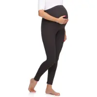 Merry Style MS-MS10-297-LE Dames Zwangerschapsleggings Leggings - Sport - Vrijetijdsbroek - Lang - Viscose - Sporbroek - Yogabroek - Grafiet - L