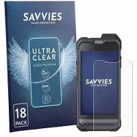 Savvies - Screenprotector voor Hytera PNC460 - Folie Beschermfolie transparant 18 Stuks