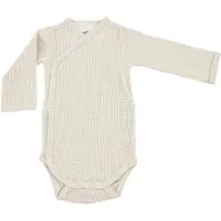 Lodger overslagromper Ciumbelle Cloud Dancer offwhite Ecru Jongens/Meisjes Katoen Ronde hals - maat 74