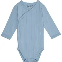 Lodger romper blauw Jongens/Meisjes Katoen V-hals Effen - maat 50