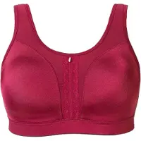 Q-Linn High impact Sport BH (zonder beugel) Cannes, Deep Red / Bordeaux rood, maat: 110C