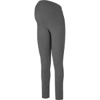 Be Mammy BE-BE20-230-LE Dames Zwangerschapsleggings - Lang - Katoen - Elasthan - Yogabroek - Donker Gemêleerd - XL
