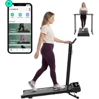 Dreaver Elevate Pro - 2 in 1 Loopband Inklapbaar 12KM/U met 9% Hellingsfunctie - Inclusief App & Accessoires - Hardloopband - Treadmill - Wandelband - Walking pad - Voor Thuis