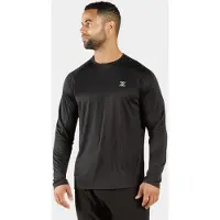 ZEUZ Heren Sport Longsleeve – Fitness Shirt Lange Mouw - Zwart - M