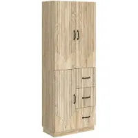 vidaXL Kast Set 2 pcs Sonoma Eiken Bewerkt hout