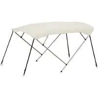 OceanSouth Aluminium biminitop - 4-boogs - Breedte 170 <>190 cm - Hoogte 125 cm - Doek 220 cm