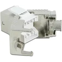 DeLOCK Keystone Module RJ45 jack Cat.6A toolfree