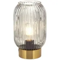 Orion Nachtkastlamp - nachtlampje Carneval, alu / grijs / zink, Woon-/ Eetkamer, Glas, Tafellamp