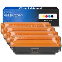 PrintAbout Toner 064 BK/C/M/Y 4-kleuren Multipack geschikt voor Canon