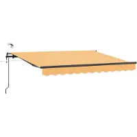 vidaXL Uitschuifbare luifel Zand 500 × 300 cm Polyester